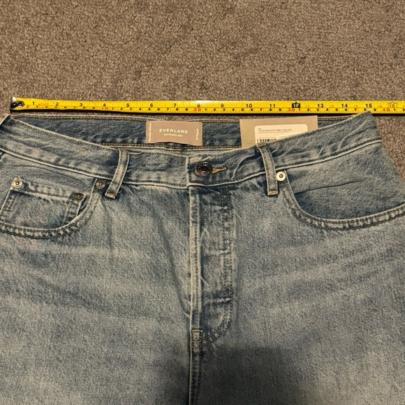 Everlane 90s Cheeky Jeans High Waisted Straight Leg Light Wash Minimalist New 30 - Picture 7 of 13